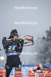 02.12.2023, Oestersund, Sweden, (SWE): Tommaso Giacomel (ITA) - IBU World Cup Biathlon, sprint men, Oestersund (SWE). www.nordicfocus.com. © Authamayou/NordicFocus. Every downloaded picture is fee-liable.