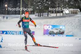28.11.2023, Oestersund, Sweden, (SWE): David Zobel (GER) - IBU World Cup Biathlon, training, Oestersund (SWE). www.nordicfocus.com. © Authamayou/NordicFocus. Every downloaded picture is fee-liable.