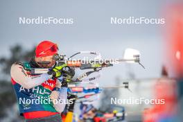 24.11.2023, Oestersund, Sweden, (SWE): Gion Stalder (SUI) - IBU World Cup Biathlon, training, Oestersund (SWE). www.nordicfocus.com. © Authamayou/NordicFocus. Every downloaded picture is fee-liable.