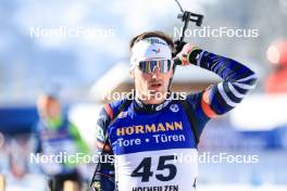 09.12.2023, Hochfilzen, Austria (AUT): Fabien Claude (FRA) - IBU World Cup Biathlon, pursuit men, Hochfilzen (AUT). www.nordicfocus.com. © Manzoni/NordicFocus. Every downloaded picture is fee-liable.