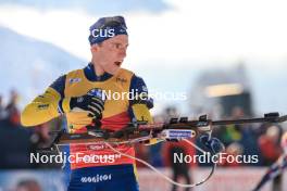 09.12.2023, Hochfilzen, Austria (AUT): Sebastian Samuelsson (SWE) - IBU World Cup Biathlon, pursuit men, Hochfilzen (AUT). www.nordicfocus.com. © Manzoni/NordicFocus. Every downloaded picture is fee-liable.