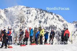 09.12.2023, Hochfilzen, Austria (AUT): Event Feature: Coaches - IBU World Cup Biathlon, pursuit men, Hochfilzen (AUT). www.nordicfocus.com. © Manzoni/NordicFocus. Every downloaded picture is fee-liable.
