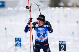 10.12.2023, Hochfilzen, Austria (AUT): Quentin Fillon Maillet (FRA) - IBU World Cup Biathlon, relay men, Hochfilzen (AUT). www.nordicfocus.com. © Manzoni/NordicFocus. Every downloaded picture is fee-liable.