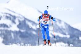 08.12.2023, Hochfilzen, Austria (AUT): Nikolaos Tsourekas (GRE) - IBU World Cup Biathlon, sprint men, Hochfilzen (AUT). www.nordicfocus.com. © Manzoni/NordicFocus. Every downloaded picture is fee-liable.