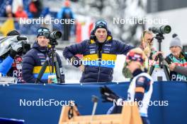 08.12.2023, Hochfilzen, Austria (AUT): Jean-Marc Chabloz (SUI), coach Team Sweden - IBU World Cup Biathlon, sprint women, Hochfilzen (AUT). www.nordicfocus.com. © Manzoni/NordicFocus. Every downloaded picture is fee-liable.