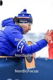 08.12.2023, Hochfilzen, Austria (AUT): Armin Auchentaller (ITA), Coach Team USA - IBU World Cup Biathlon, sprint women, Hochfilzen (AUT). www.nordicfocus.com. © Manzoni/NordicFocus. Every downloaded picture is fee-liable.