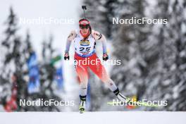08.12.2023, Hochfilzen, Austria (AUT): Lena Haecki-Gross (SUI) - IBU World Cup Biathlon, sprint women, Hochfilzen (AUT). www.nordicfocus.com. © Manzoni/NordicFocus. Every downloaded picture is fee-liable.