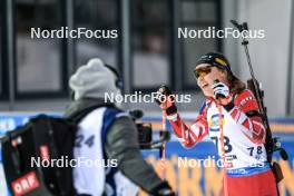08.12.2023, Hochfilzen, Austria (AUT): Anna Juppe (AUT) - IBU World Cup Biathlon, sprint women, Hochfilzen (AUT). www.nordicfocus.com. © Manzoni/NordicFocus. Every downloaded picture is fee-liable.