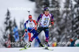 08.12.2023, Hochfilzen, Austria (AUT): Polina Yegorova (KAZ) - IBU World Cup Biathlon, sprint women, Hochfilzen (AUT). www.nordicfocus.com. © Manzoni/NordicFocus. Every downloaded picture is fee-liable.