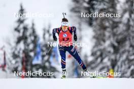 08.12.2023, Hochfilzen, Austria (AUT): Lou Jeanmonnot (FRA) - IBU World Cup Biathlon, sprint women, Hochfilzen (AUT). www.nordicfocus.com. © Manzoni/NordicFocus. Every downloaded picture is fee-liable.