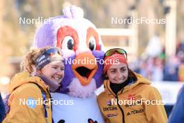 17.12.2023, Lenzerheide, Switzerland (SUI): Selina Grotian (GER), Vanessa Voigt (GER), (l-r) - IBU World Cup Biathlon, mass women, Lenzerheide (SUI). www.nordicfocus.com. © Manzoni/NordicFocus. Every downloaded picture is fee-liable.