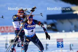 16.12.2023, Lenzerheide, Switzerland (SUI): Sturla Holm Laegreid (NOR) - IBU World Cup Biathlon, pursuit men, Lenzerheide (SUI). www.nordicfocus.com. © Manzoni/NordicFocus. Every downloaded picture is fee-liable.