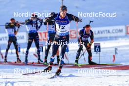 16.12.2023, Lenzerheide, Switzerland (SUI): Endre Stroemsheim (NOR) - IBU World Cup Biathlon, pursuit men, Lenzerheide (SUI). www.nordicfocus.com. © Manzoni/NordicFocus. Every downloaded picture is fee-liable.