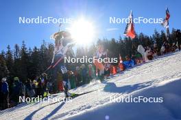 16.12.2023, Lenzerheide, Switzerland (SUI): Emilie Aagheim Kalkenberg (NOR), Aita Gasparin (SUI), (l-r) - IBU World Cup Biathlon, pursuit women, Lenzerheide (SUI). www.nordicfocus.com. © Manzoni/NordicFocus. Every downloaded picture is fee-liable.
