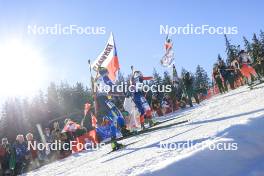 16.12.2023, Lenzerheide, Switzerland (SUI): Iryna Petrenko (UKR), Marketa Davidova (CZE), (l-r) - IBU World Cup Biathlon, pursuit women, Lenzerheide (SUI). www.nordicfocus.com. © Manzoni/NordicFocus. Every downloaded picture is fee-liable.