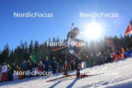16.12.2023, Lenzerheide, Switzerland (SUI): Franziska Preuss (GER) - IBU World Cup Biathlon, pursuit women, Lenzerheide (SUI). www.nordicfocus.com. © Manzoni/NordicFocus. Every downloaded picture is fee-liable.