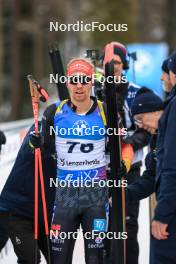 15.12.2023, Lenzerheide, Switzerland (SUI): David Zobel (GER) - IBU World Cup Biathlon, sprint men, Lenzerheide (SUI). www.nordicfocus.com. © Manzoni/NordicFocus. Every downloaded picture is fee-liable.
