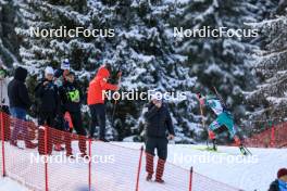 14.12.2023, Lenzerheide, Switzerland (SUI): Lora Hristova (BUL) - IBU World Cup Biathlon, sprint women, Lenzerheide (SUI). www.nordicfocus.com. © Manzoni/NordicFocus. Every downloaded picture is fee-liable.