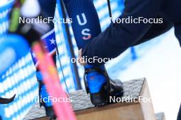 14.12.2023, Lenzerheide, Switzerland (SUI): Event Feature: US team gets transponders removed - IBU World Cup Biathlon, sprint women, Lenzerheide (SUI). www.nordicfocus.com. © Manzoni/NordicFocus. Every downloaded picture is fee-liable.