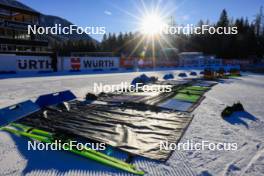 16.12.2023, Lenzerheide, Switzerland (SUI): Event Feature: German Skis are ready for test - IBU World Cup Biathlon, training, Lenzerheide (SUI). www.nordicfocus.com. © Manzoni/NordicFocus. Every downloaded picture is fee-liable.