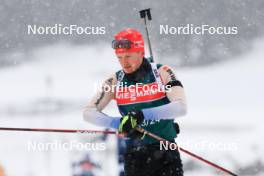 13.12.2023, Lenzerheide, Switzerland (SUI): Sebastian Stalder (SUI) - IBU World Cup Biathlon, training, Lenzerheide (SUI). www.nordicfocus.com. © Manzoni/NordicFocus. Every downloaded picture is fee-liable.