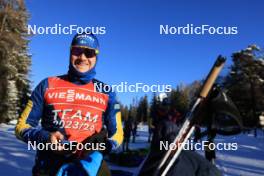 16.12.2023, Lenzerheide, Switzerland (SUI): Johannes Lukas (GER), teamleader Team Sweden - IBU World Cup Biathlon, training, Lenzerheide (SUI). www.nordicfocus.com. © Manzoni/NordicFocus. Every downloaded picture is fee-liable.