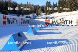 16.12.2023, Lenzerheide, Switzerland (SUI): Event Feature: V-boards in the sun - IBU World Cup Biathlon, training, Lenzerheide (SUI). www.nordicfocus.com. © Manzoni/NordicFocus. Every downloaded picture is fee-liable.