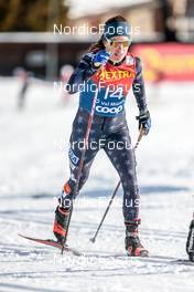 01.01.2023, Val Mustair, Switzerland (SUI): Rosie Brennan (USA) - FIS world cup cross-country, tour de ski, pursuit, Val Mustair (SUI). www.nordicfocus.com. © Modica/NordicFocus. Every downloaded picture is fee-liable.