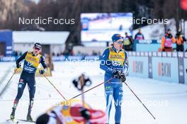 01.01.2023, Val Mustair, Switzerland (SUI): Friedrich Moch (GER), Iivo Niskanen (FIN), (l-r)  - FIS world cup cross-country, tour de ski, pursuit, Val Mustair (SUI). www.nordicfocus.com. © Modica/NordicFocus. Every downloaded picture is fee-liable.