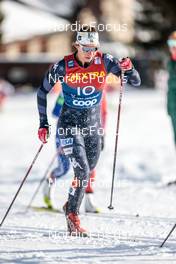 01.01.2023, Val Mustair, Switzerland (SUI): Julia Kern (USA) - FIS world cup cross-country, tour de ski, pursuit, Val Mustair (SUI). www.nordicfocus.com. © Modica/NordicFocus. Every downloaded picture is fee-liable.