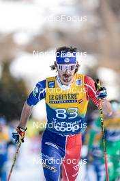 01.01.2023, Val Mustair, Switzerland (SUI): Hugo Lapalus (FRA) - FIS world cup cross-country, tour de ski, pursuit, Val Mustair (SUI). www.nordicfocus.com. © Modica/NordicFocus. Every downloaded picture is fee-liable.