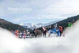 01.01.2023, Val Mustair, Switzerland (SUI): Katherine Sauerbrey (GER), Anja Mandeljc (SLO), (l-r)  - FIS world cup cross-country, tour de ski, pursuit, Val Mustair (SUI). www.nordicfocus.com. © Modica/NordicFocus. Every downloaded picture is fee-liable.