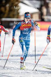 01.01.2023, Val Mustair, Switzerland (SUI): Jasmin Kahara (FIN) - FIS world cup cross-country, tour de ski, pursuit, Val Mustair (SUI). www.nordicfocus.com. © Modica/NordicFocus. Every downloaded picture is fee-liable.