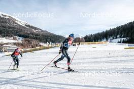 01.01.2023, Val Mustair, Switzerland (SUI): Katherine Sauerbrey (GER), Alexandra Danner (GER), (l-r)  - FIS world cup cross-country, tour de ski, pursuit, Val Mustair (SUI). www.nordicfocus.com. © Modica/NordicFocus. Every downloaded picture is fee-liable.