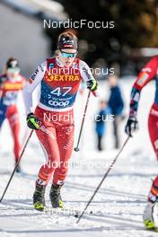 01.01.2023, Val Mustair, Switzerland (SUI): Nadja Kaelin (SUI) - FIS world cup cross-country, tour de ski, pursuit, Val Mustair (SUI). www.nordicfocus.com. © Modica/NordicFocus. Every downloaded picture is fee-liable.