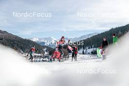 01.01.2023, Val Mustair, Switzerland (SUI): Martina Di Centa (ITA), Dahria Beatty (CAN), (l-r)  - FIS world cup cross-country, tour de ski, pursuit, Val Mustair (SUI). www.nordicfocus.com. © Modica/NordicFocus. Every downloaded picture is fee-liable.