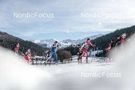 01.01.2023, Val Mustair, Switzerland (SUI): Caterina Ganz (ITA), Monika Skinder (POL), Anne Kyllonen (FIN), Desiree Steiner (SUI), Pia Fink (GER), (l-r)  - FIS world cup cross-country, tour de ski, pursuit, Val Mustair (SUI). www.nordicfocus.com. © Modica/NordicFocus. Every downloaded picture is fee-liable.