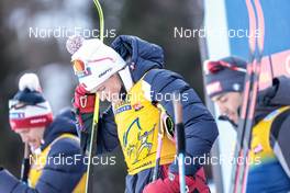 01.01.2023, Val Mustair, Switzerland (SUI): Johannes Hoesflot Klaebo (NOR), (l-r) - FIS world cup cross-country, tour de ski, pursuit, Val Mustair (SUI). www.nordicfocus.com. © Modica/NordicFocus. Every downloaded picture is fee-liable.