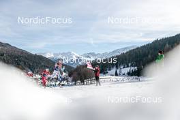 01.01.2023, Val Mustair, Switzerland (SUI): Frida Karlsson (SWE), Tiril Udnes Weng (NOR), (l-r)  - FIS world cup cross-country, tour de ski, pursuit, Val Mustair (SUI). www.nordicfocus.com. © Modica/NordicFocus. Every downloaded picture is fee-liable.