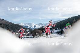 01.01.2023, Val Mustair, Switzerland (SUI): Lea Fischer (SUI), Izabela Marcisz (POL), (l-r)  - FIS world cup cross-country, tour de ski, pursuit, Val Mustair (SUI). www.nordicfocus.com. © Modica/NordicFocus. Every downloaded picture is fee-liable.