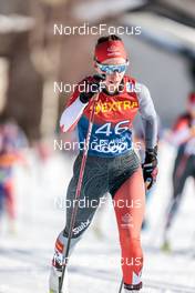 01.01.2023, Val Mustair, Switzerland (SUI): Katherine Stewart-Jones (CAN) - FIS world cup cross-country, tour de ski, pursuit, Val Mustair (SUI). www.nordicfocus.com. © Modica/NordicFocus. Every downloaded picture is fee-liable.