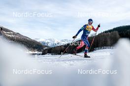 01.01.2023, Val Mustair, Switzerland (SUI): Renaud Jay (FRA) - FIS world cup cross-country, tour de ski, pursuit, Val Mustair (SUI). www.nordicfocus.com. © Modica/NordicFocus. Every downloaded picture is fee-liable.