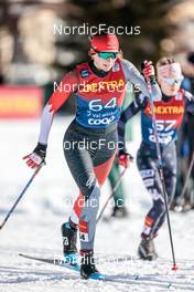 01.01.2023, Val Mustair, Switzerland (SUI): Liliane Gagnon (CAN) - FIS world cup cross-country, tour de ski, pursuit, Val Mustair (SUI). www.nordicfocus.com. © Modica/NordicFocus. Every downloaded picture is fee-liable.