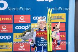 01.01.2023, Val Mustair, Switzerland (SUI): Frida Karlsson (SWE), (l-r) - FIS world cup cross-country, tour de ski, pursuit, Val Mustair (SUI). www.nordicfocus.com. © Modica/NordicFocus. Every downloaded picture is fee-liable.