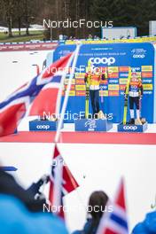 03.01.2023, Oberstdorf, Germany (GER): Johannes Hoesflot Klaebo (NOR), Didrik Toenseth (NOR), (l-r)  - FIS world cup cross-country, tour de ski, 10km, Oberstdorf (GER). www.nordicfocus.com. © Modica/NordicFocus. Every downloaded picture is fee-liable.