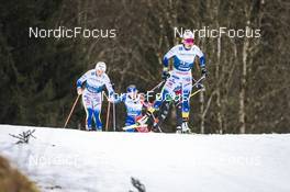 04.01.2023, Oberstdorf, Germany (GER): Maerta Rosenberg (SWE), Lena Quintin (FRA), Ida Dahl (SWE), (l-r)  - FIS world cup cross-country, tour de ski, pursuit, Oberstdorf (GER). www.nordicfocus.com. © Modica/NordicFocus. Every downloaded picture is fee-liable.