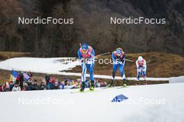 04.01.2023, Oberstdorf, Germany (GER): Markus Vuorela (FIN), Martin Himma (EST), (l-r)  - FIS world cup cross-country, tour de ski, pursuit, Oberstdorf (GER). www.nordicfocus.com. © Modica/NordicFocus. Every downloaded picture is fee-liable.