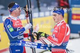 04.01.2023, Oberstdorf, Germany (GER): Maurice Manificat (FRA), Jules Chappaz (FRA), (l-r)  - FIS world cup cross-country, tour de ski, pursuit, Oberstdorf (GER). www.nordicfocus.com. © Modica/NordicFocus. Every downloaded picture is fee-liable.