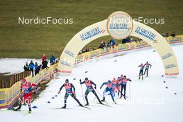 04.01.2023, Oberstdorf, Germany (GER): Giandomenico Salvadori (ITA), Dietmar Noeckler (ITA), Markus Vuorela (FIN), (l-r)  - FIS world cup cross-country, tour de ski, pursuit, Oberstdorf (GER). www.nordicfocus.com. © Modica/NordicFocus. Every downloaded picture is fee-liable.