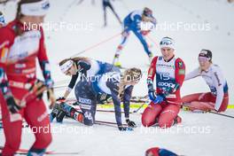 04.01.2023, Oberstdorf, Germany (GER): Jessie Diggins (USA), Lotta Udnes Weng (NOR), (l-r)  - FIS world cup cross-country, tour de ski, pursuit, Oberstdorf (GER). www.nordicfocus.com. © Modica/NordicFocus. Every downloaded picture is fee-liable.